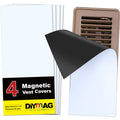DIYMAG 4Pack Strong Magnetic Vent Covers, Vent Covers for Home Floor Standard Air Registers, 5.5 inch X 12 inch Air Vent Covers for Floor Wall and Ceiling Registers, Home and RV, HVAC