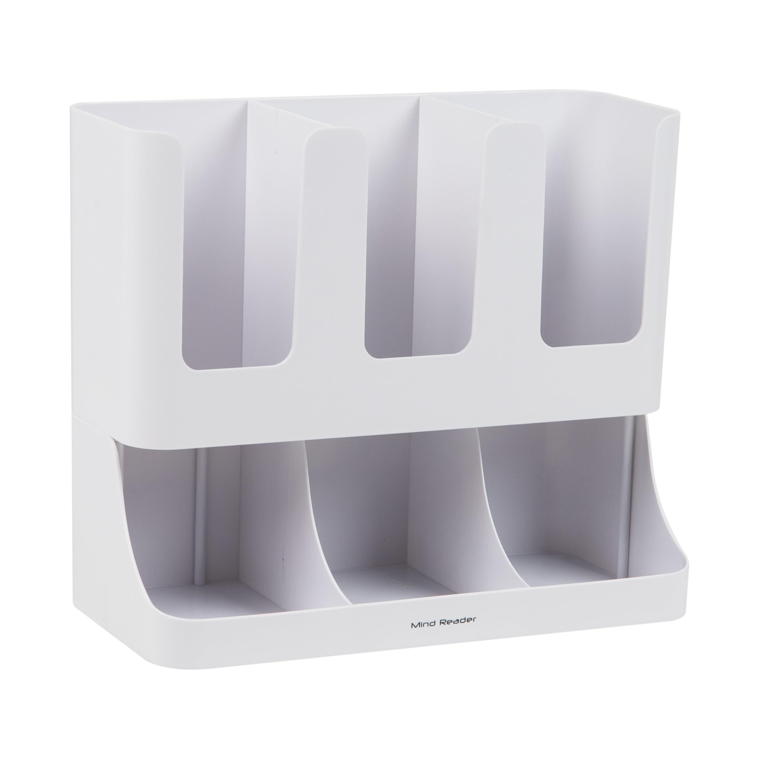 Mind Reader 'Flume' 6 Compartment Condiment and Cups Organizer, White