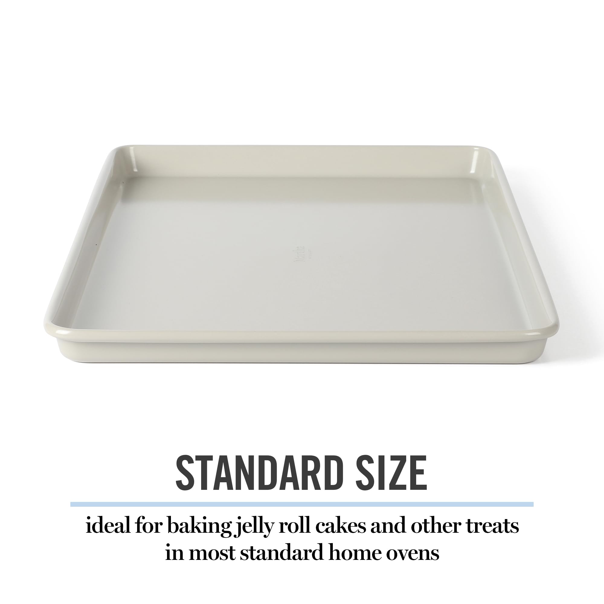 Martha Stewart Gallen 15 x 10 Inch Nonstick Carbon Steel Cookie Sheet - Cool Grey