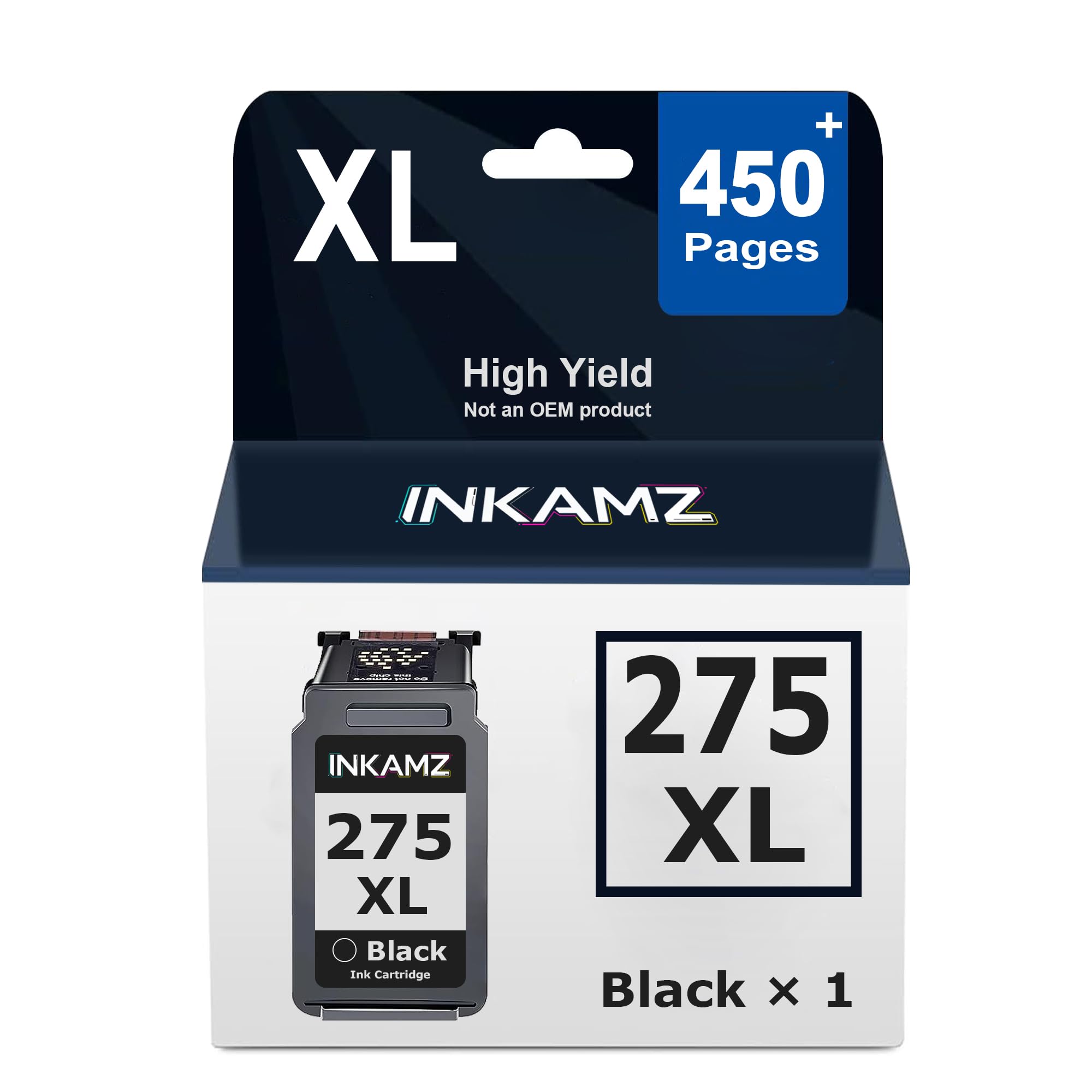 INKAMZ 275XL Ink Cartridges PG-275 Compatible for Canon 275XL Black Ink Cartridge Work with PIXMA TR4700 TR4720 TR4722 TS3720 TS3722 TS3500 TS3520 TS3522 TR4723 Printer (1 Black)