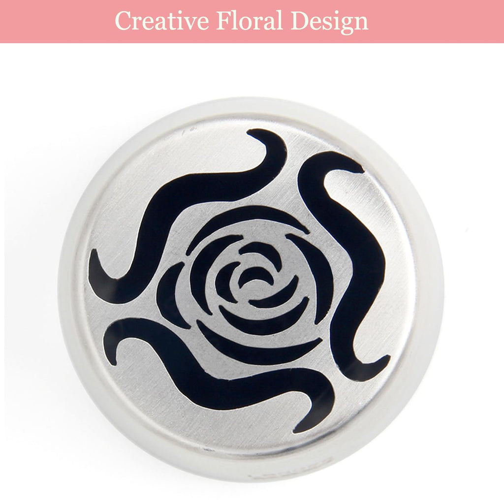6 Pack Extra Large Flower Russian Piping Tips Set, Stainless Steel Rose Tulip Icing Tips for Cake Decorating Supplies DIY Baking, Floral Piping Tips Flower Bouquet for Cookies Desserts Baking Tool