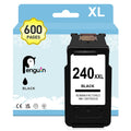 Penguin Ink Cartridge 240XXL Black for Canon PIXMA MG3620 Ink MG3600 MG3520 MG2120 TS5120 MX532 MX512 MX472 MX452 Printers Remanufactured High Yield PG-240 XXL pg240 Noire 1-Pack