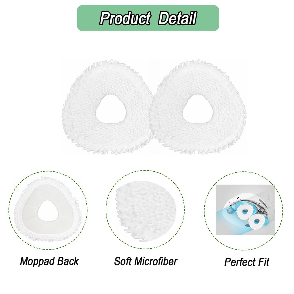 Frexusuent 6 Pcs Replacement Mop Pads for Narwal Freo X Ultra, Z10, Z Ultra Vacuum Cleaner, Freo Z10 Mop Pad Accessories