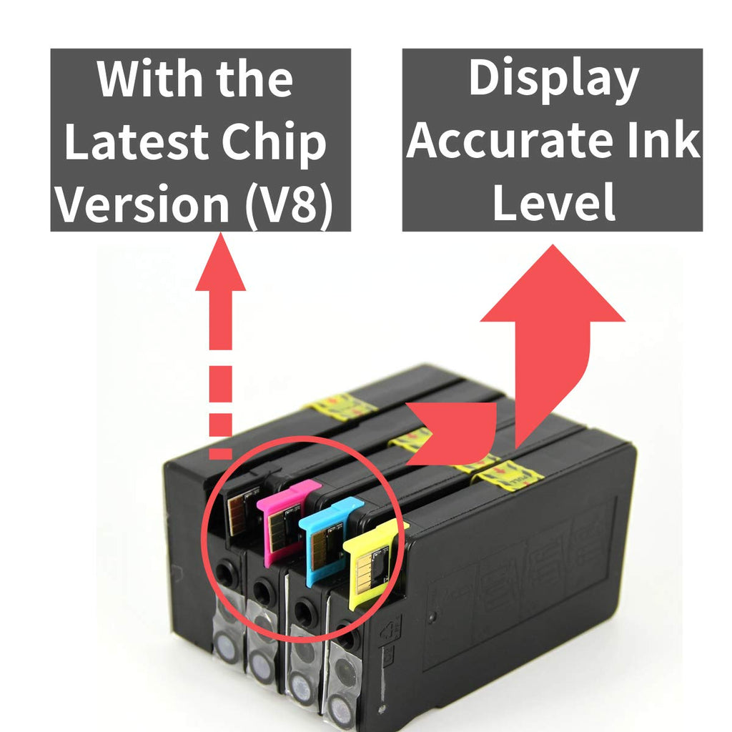 Compatible HP 950 951 Ink Cartridges Replacement for HP 950XL 951XL Ink Work with HP Officejet 8100 8600 8610 8620 8630 8640 8660 8615 8625 251DW 276DW (2BK/2C/2M/2Y)