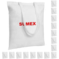 SUMEX Sublimation Blanks Canvas Tote Bags Bulk,16 Pack 14"×16" Polyester Reusable Shopping Canvas Bag for Heat Press Crafts…