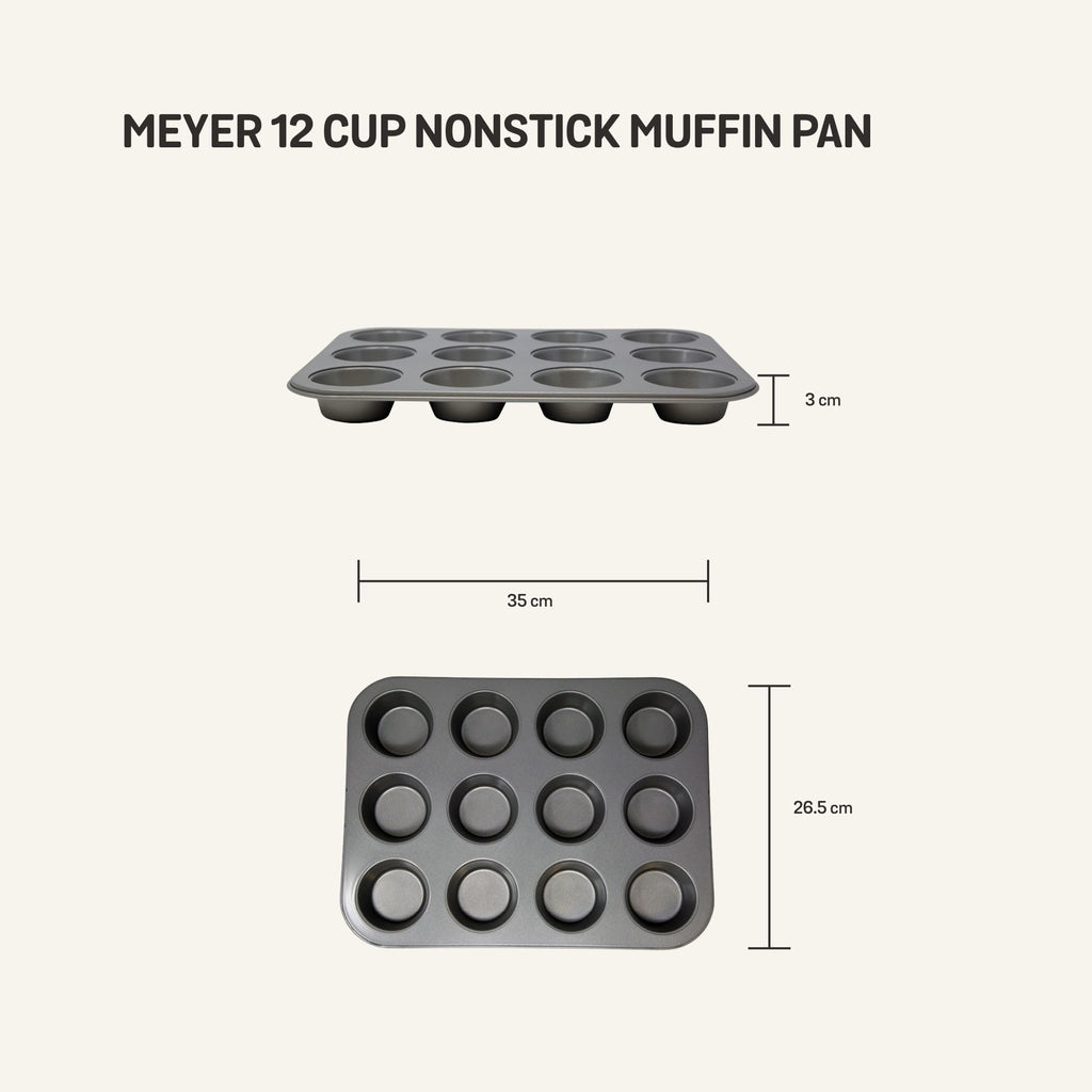 Meyer - BakeMaster 12 Cup Nonstick Muffin Pan - Made in Canada