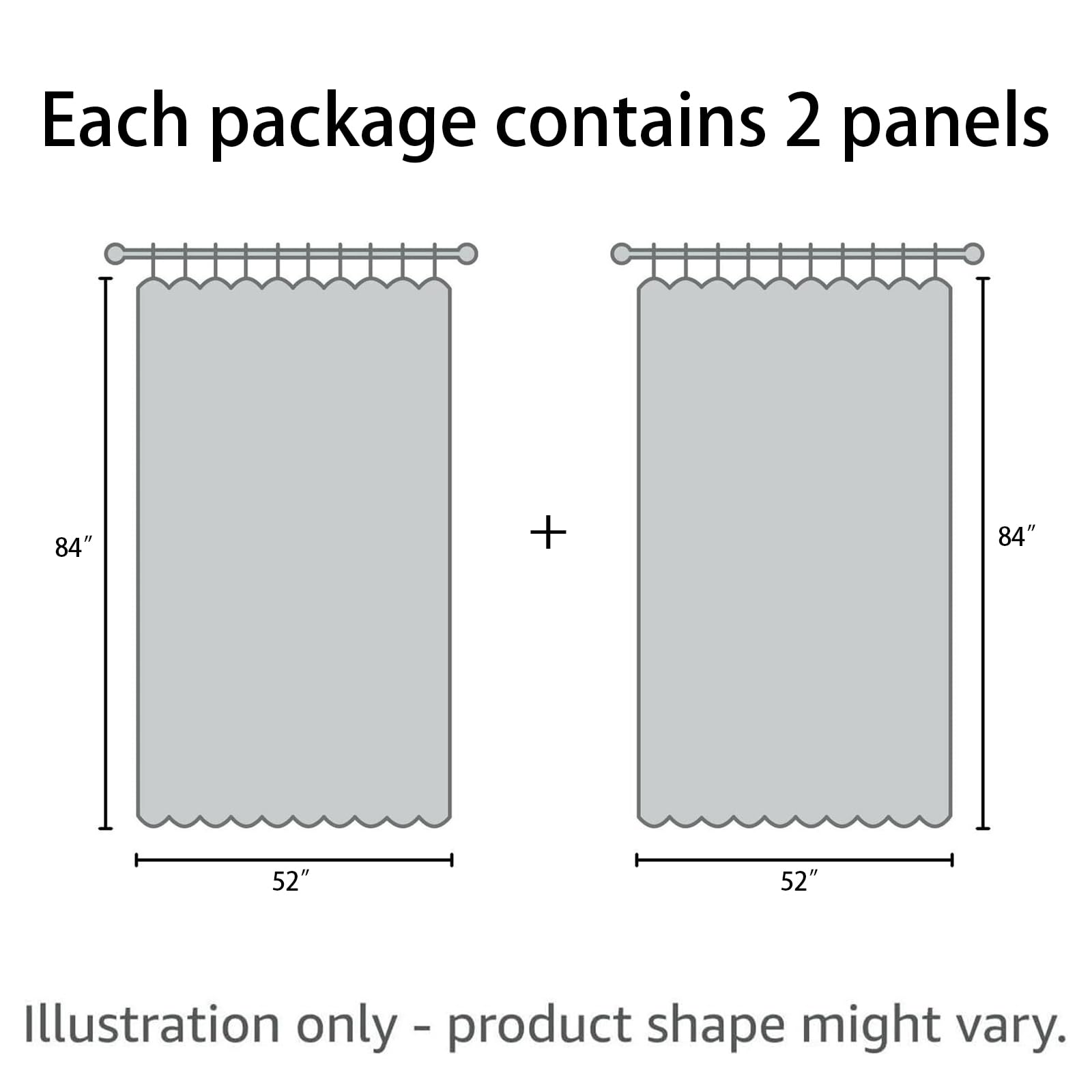 YoungsTex Natural Linen Curtains 84 Inch Long for Living Room Bedroom Grommet Top Light Filtering Privacy Linen Textured Window Semi Sheer Drapes, 2 Panels, 52x84 Inch, Natural