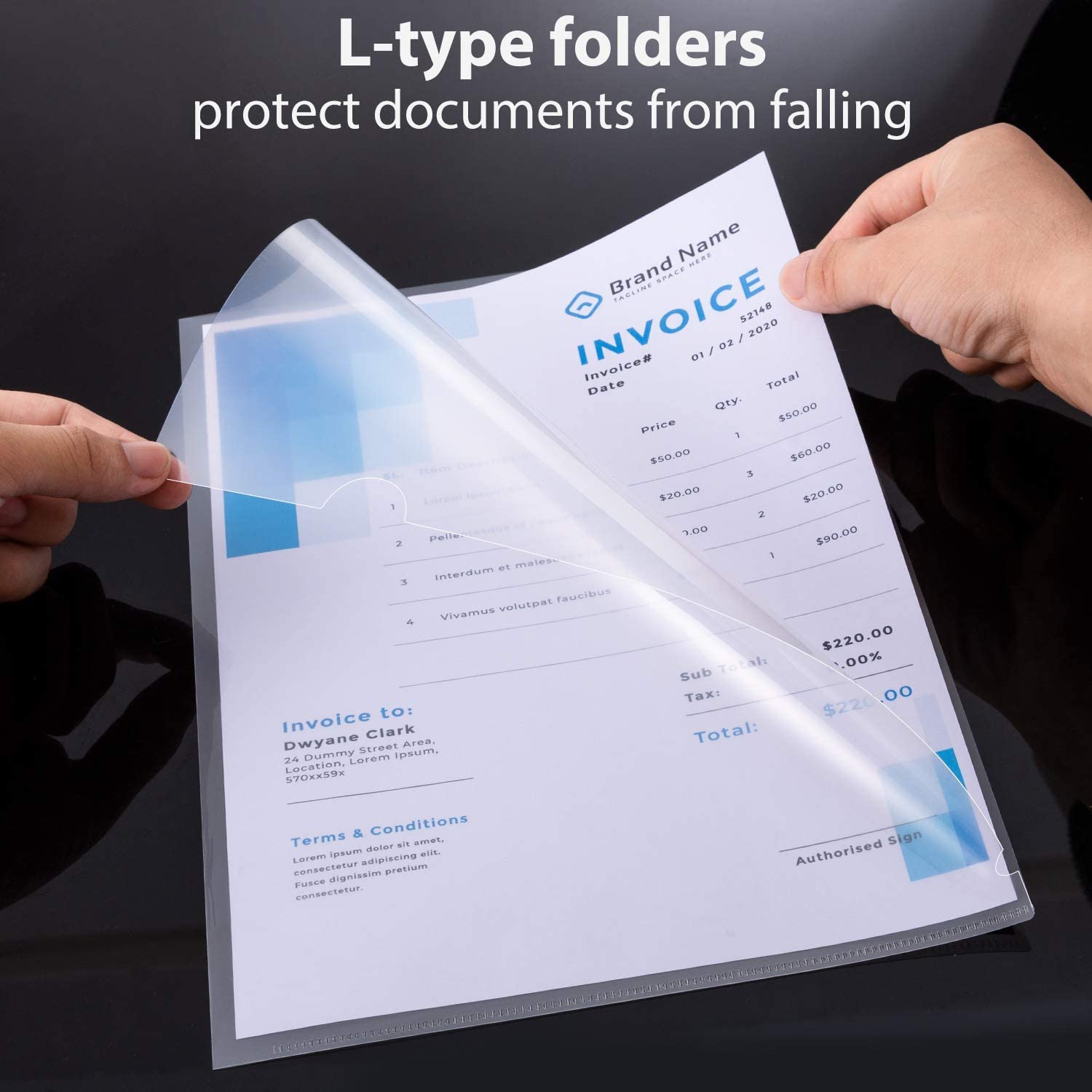 30 Pack Clear Plastic Document File Folder,Plastic File Jacket Sleeves for Letter Size Paper, Plastic Folders for Letter Size and A4, for School and Office Supplies (Transparent Folder(30Pack))