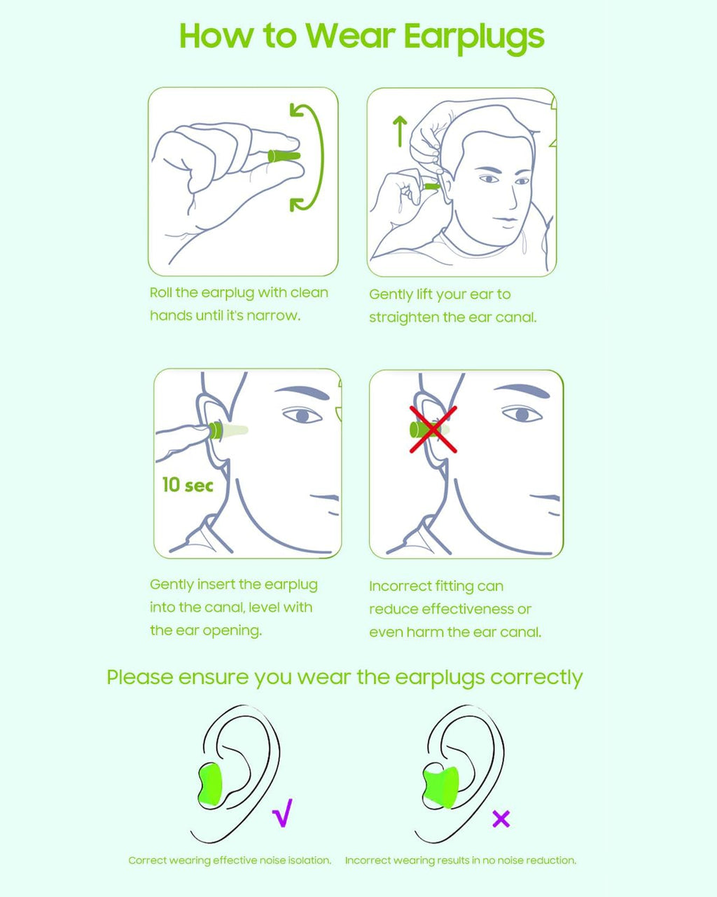 VeoryFly Soft Foam Ear Plugs for Sleeping Noise Cancelling Snoring, 100 Pairs 38 dB Highest SNR, Concert Study Travel Sleep Earbuds Earplugs, Bouchon Oreille Anti Bruit Pour Dormir