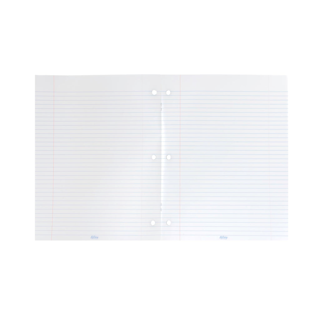 Hilroy Stitched Exercise Book, 8 mm Ruled with Margin, 3-Hole Punched, 80 Pages/40 Sheets, 20-Pack, Assorted Colour Covers (11185)