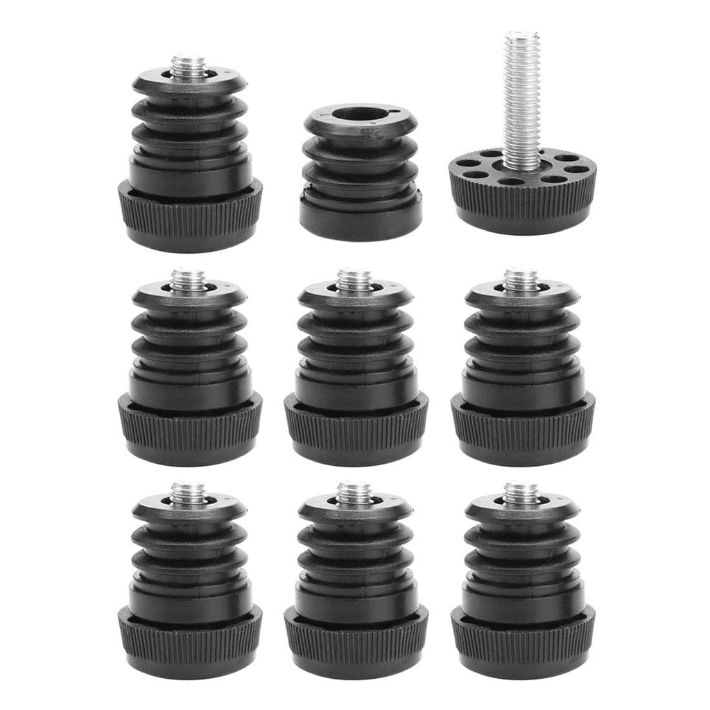 uxcell Leveling Feet 1" 25mm OD Round Insert Furniture Adjustable Leveler 8 Sets