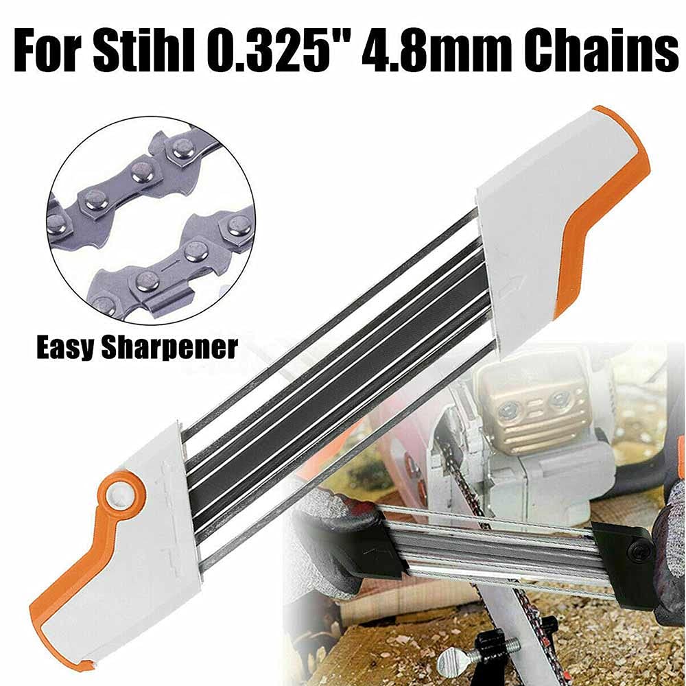 YTING 2 in 1 Metal Easy Chainsaw File Sharpener 4.8mm Replace for Stihl 325 Chain