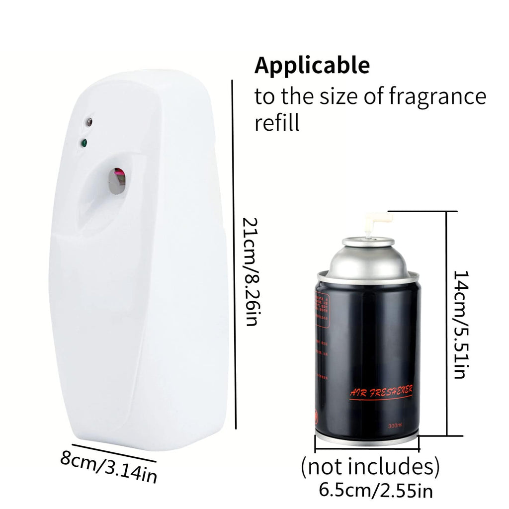 Automatic Fragrance Dispenser, Programmable Wall-Mounted Air Freshener Spray Diffuser for Home Bathroom Offices Hotel Restaurants