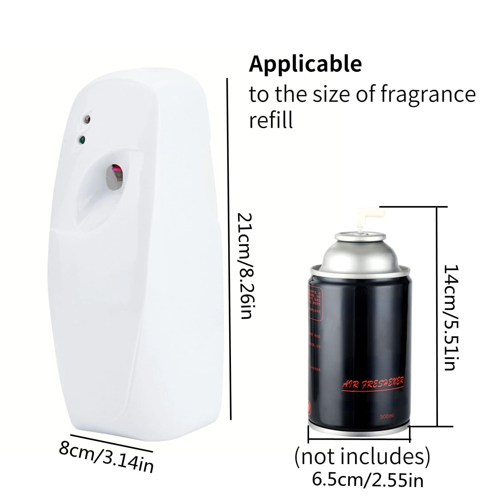 Automatic Fragrance Dispenser, Programmable Wall-Mounted Air Freshener Spray Diffuser for Home Bathroom Offices Hotel Restaurants