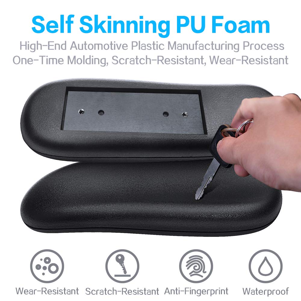 Office Chair Armrest Replacement Pads, 1 Pair Chair Arm Rest Pads Universal Soft PU Leather Office Chair Parts