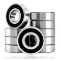 10 Pcs 6203-2RS Ball Bearings,Bearing Steel, Double Rubber& High RPM Support, Sealed Miniature Deep Groove Ball Bearings.