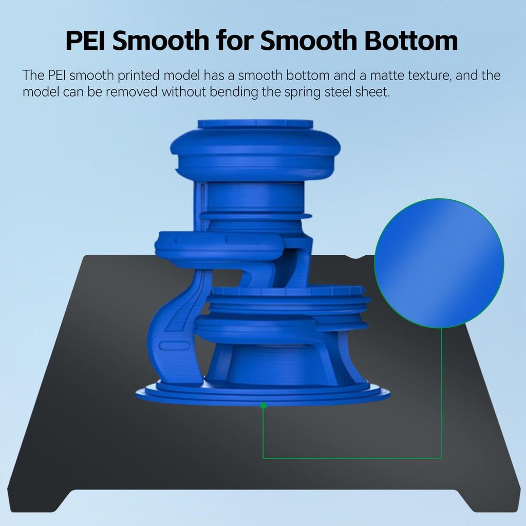 UniTak3D Ender 3V3 SE Double Sided PEI Build Plate 235 * 235mm,Smooth+Textured Heated Bed,Ender 3V3 KE Flexible Spring Bed Plate for Creality K1/K1C,Ender 3/3 Pro,Ender 3V2,Ender 3V2 Neo 3D Printer