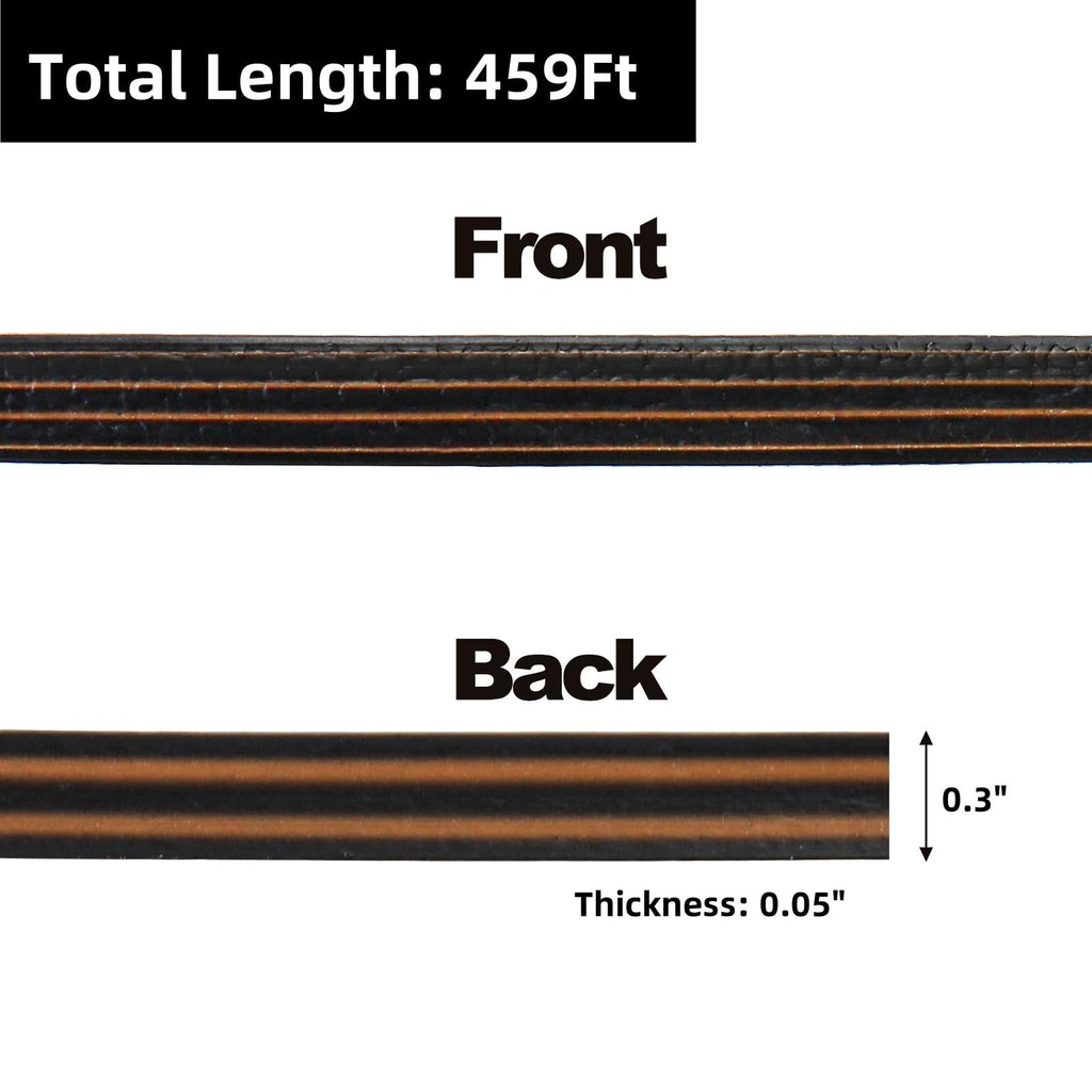 Covzoe 459Ft Wicker Repair Kit, Rattan Patio Chair Sofas Furniture Repair Supplies, Gradiant Coffe Brown Exlong Weaving Webbing Replacement Part for Outdoor Lawn Furniture