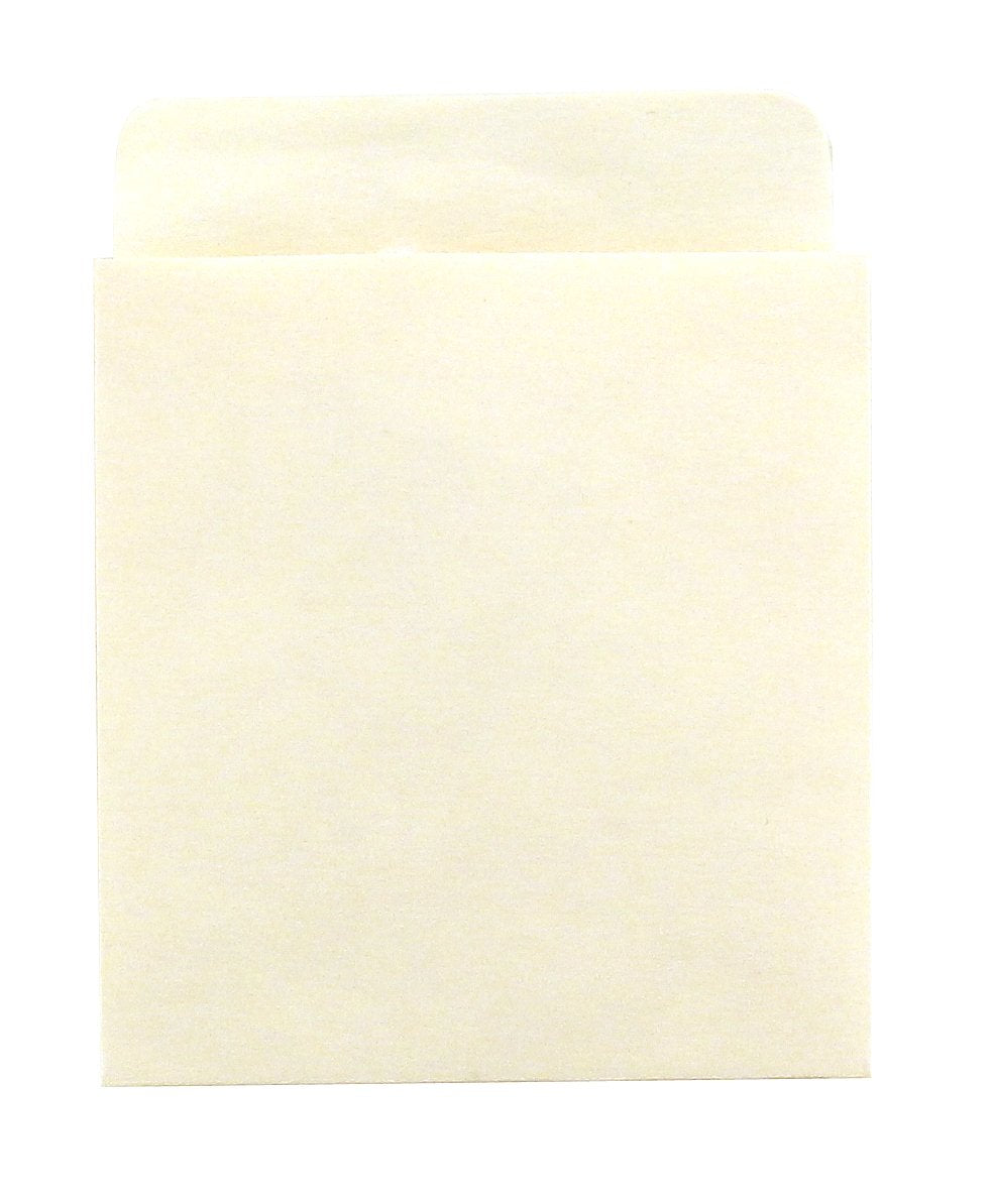 HYGLOSS 15430 Self-Adhesive Library Card Pockets, 3.5-Inch by 5-Inch, 40 Pages, Manila , White