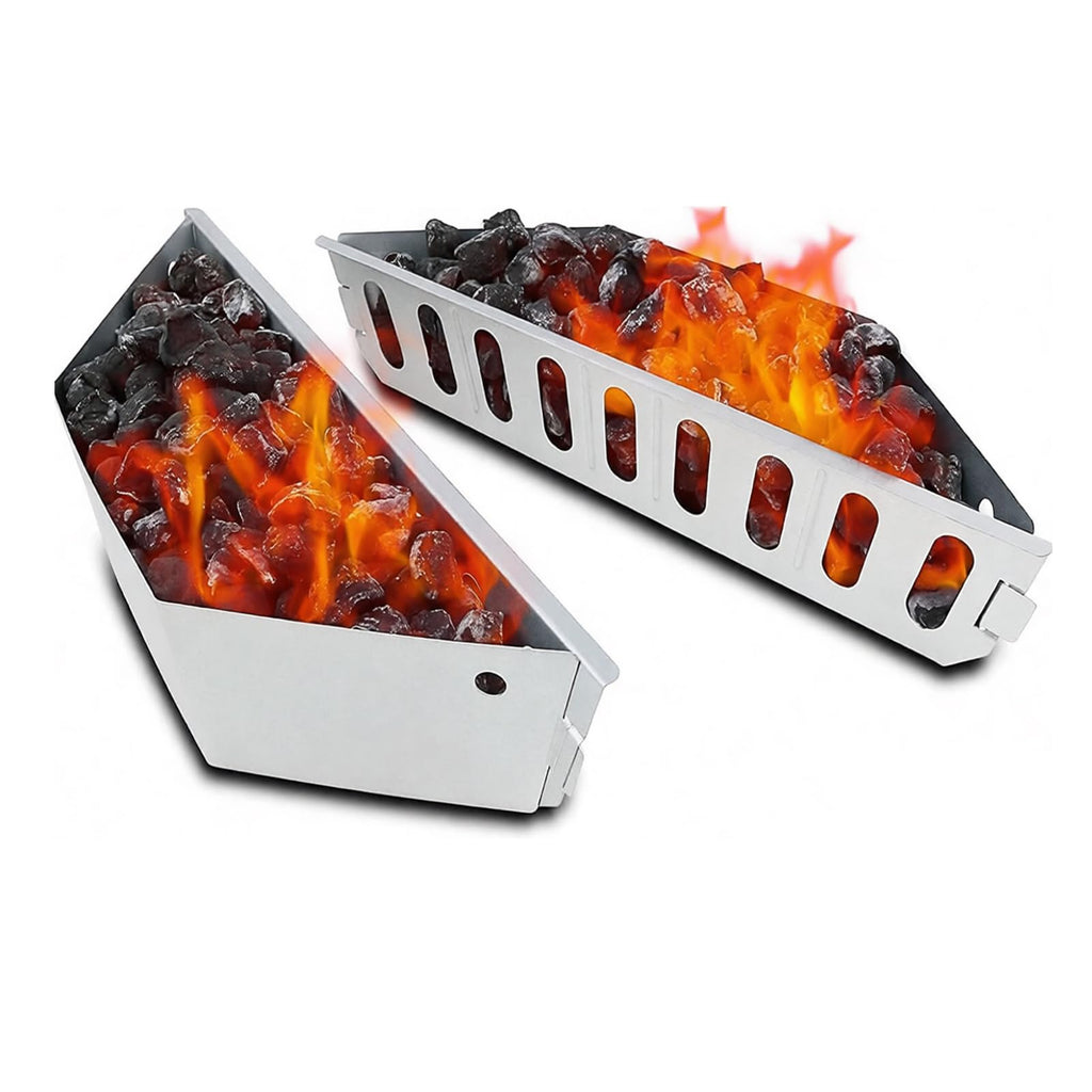 GFTIME 7403 Charcoal Baskets for Weber 18"/22"/26" Charcoal Grills Replacement,Charcoal Briquette basket for Weber Kettle Accessories,Coal Fuel Holders for Charcoal Grills,2 Pack