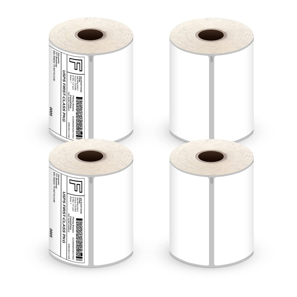 Muotich 4x6 Shipping Labels, 4 Rolls 880 Labels, Thermal Postage Labels for All Thermal Label Printers, Compatible with Dymo LabelWriter 4XL 1744907, 1755120, Permanent Adhesive, BPA Free