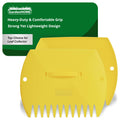GardenHOME Leaf Scoops Hand Rakes, Large Leaf Grabbers for Yard Work, Lawn Claws for Leaves, Ramasse-Feuilles, Lawn Debris & Cleanup, 1 Pair – Yellow