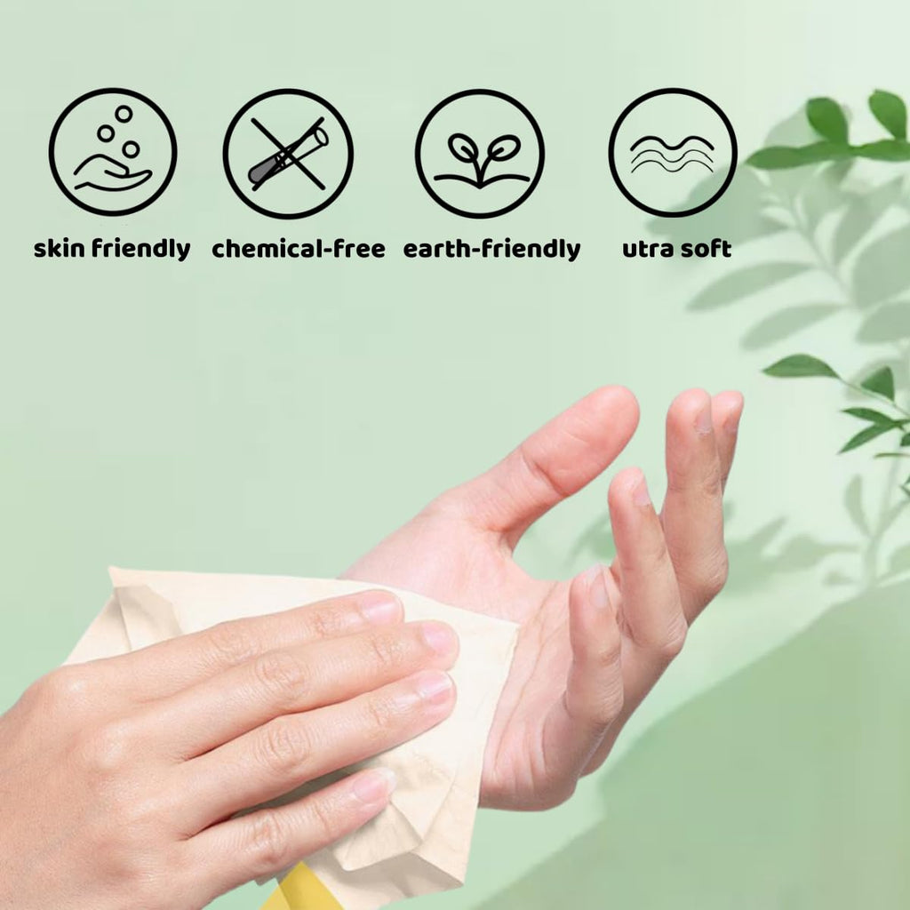 QingYa Premium Bamboo Toilet Paper 12 Mega Rolls, 3 ply, Septic Safe,Plastic-Free,Unbleached Brown,Tree-Free,Soft and Absorbent,Bathroom Tissue Rolls