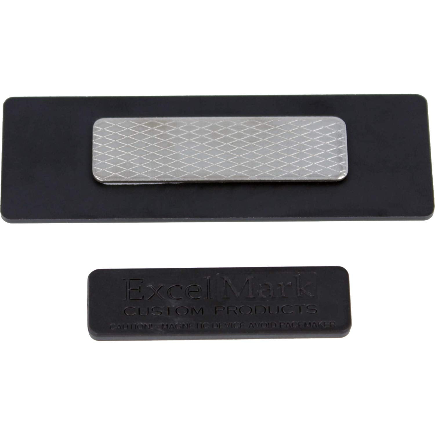 ExcelMark Blank Name Tag/Badge with Magnetic Backing - 1"x 3"(25 Pack - Gold)