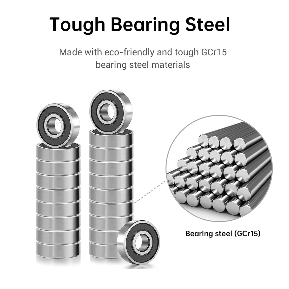 10 Pcs 6203-2RS Ball Bearings,Bearing Steel, Double Rubber& High RPM Support, Sealed Miniature Deep Groove Ball Bearings.
