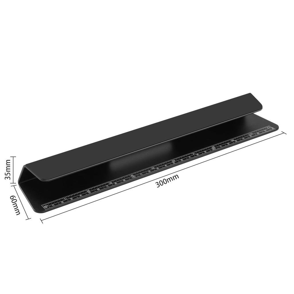 Psitek Laptop Cooling Stand Aluminium- Improved Cooling, Ergonomics, Stability, and Versatility - Compatible with MacBook and All Laptop, with Ruler
