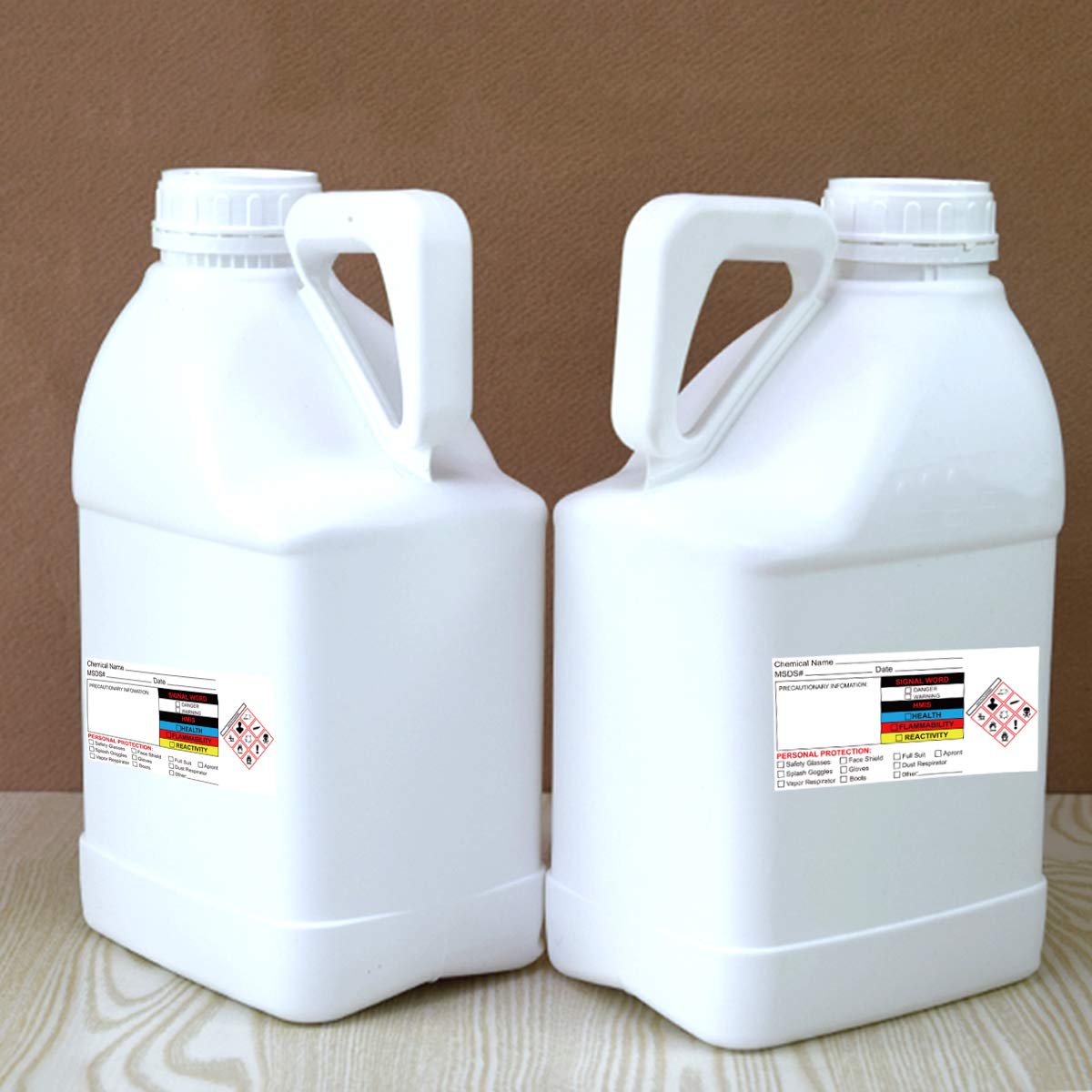 Chemical Identifying and Marking Sticker SDS Stickers Write-in 2x4 inch MSDS Safety Data Sheet Labels 300pcs