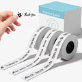 3 Rolls Compatible with SUPVAN E10 & E11 Label Maker Tape, White,Continous 0.59in x 19.68ft(15mmx6m),Thermal Laminated Label Paper, Self-Adhesive Multipurpose Labeling Tape Replacement