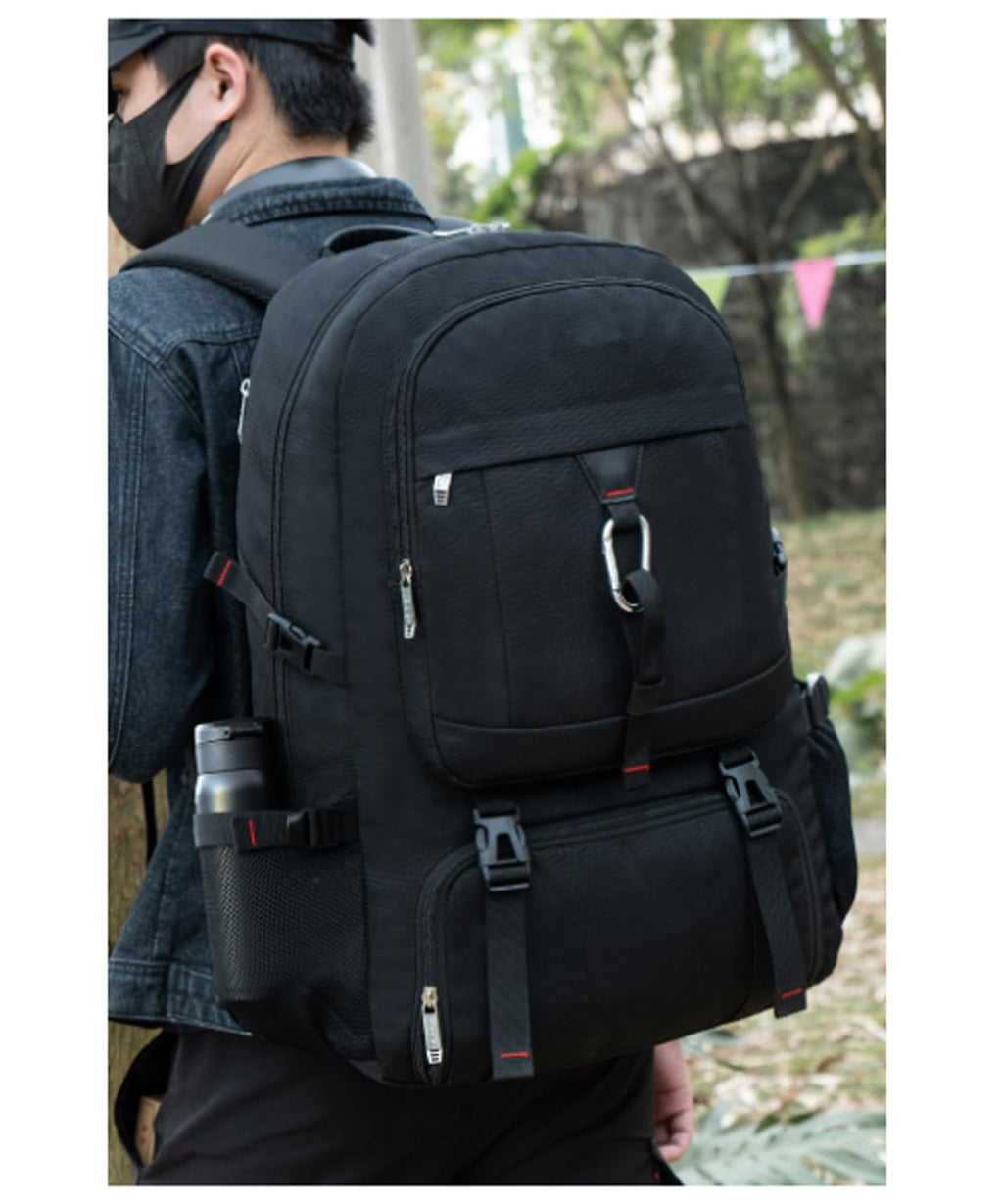 Travel Business Laptops Backpack, Expandable 70L Carry-On Luggage Backpacks for Men, with Shoes Compartment, Waterproof Outdoor Casual Daypack Gym Sports Bags College School Computer Backpack, Upgrade