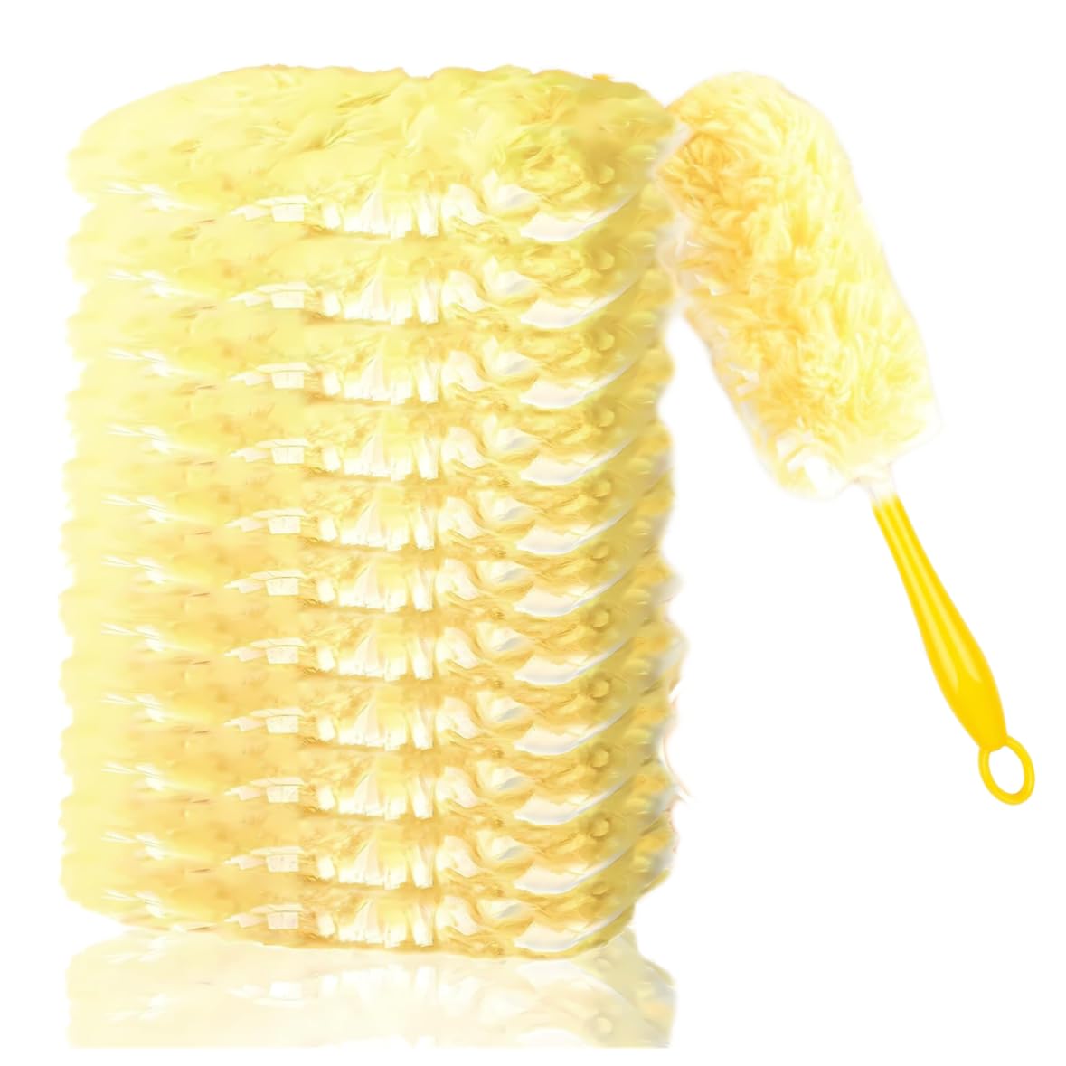 36 Pack Disposable Duster Refills for Swiffer,360°Heavy Duty Microfiber Duster Kit with 1 Handle,Multi-Surface Duster Refills for Furniture, Blinds, Ceiling Fans Cleaning