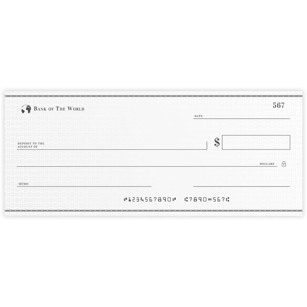 Reusable Big Check for Presentation, 30 x 16 in Large Oversized Dry Erase Plaque for Endowment, Donations