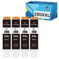 PGI-280 XXL Black Ink Cartridges Compatible with Canon PGI 280XXL BK PGBK Ink Tank Work for Pixma TR7520 TR8520 TS6120 TS6220 TS8120 TS8220 TS9120 TS9520 TS9521C Printer