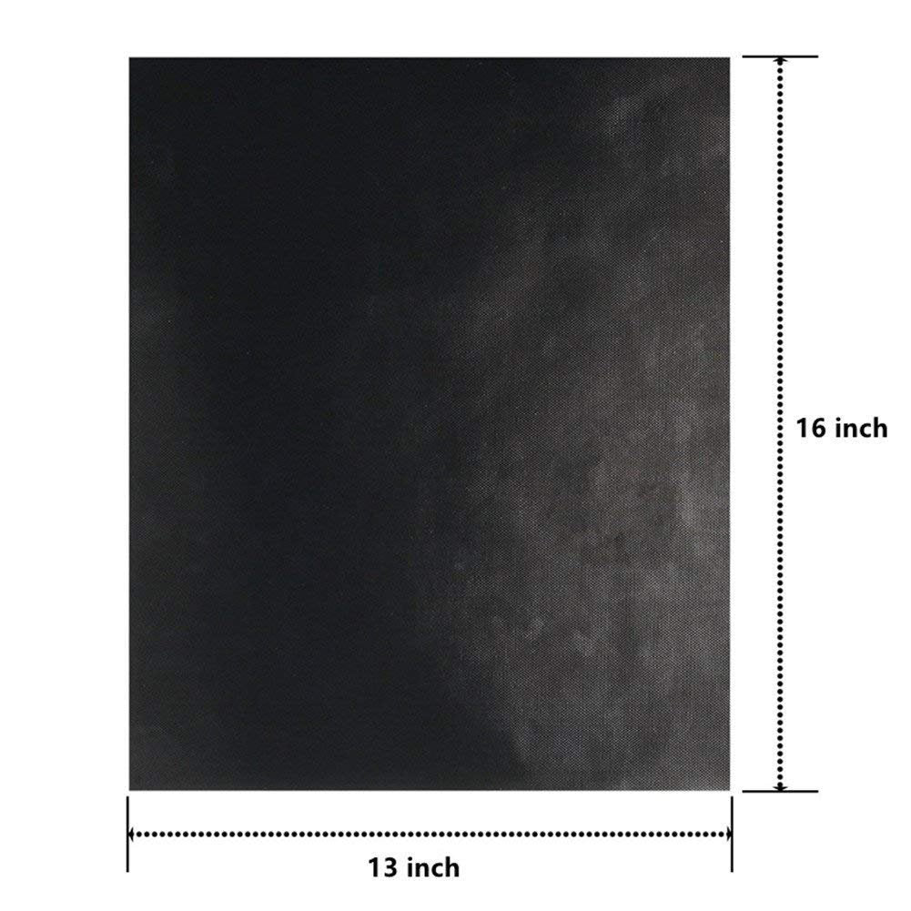 BBQ Grill Mat Set of (6+1) - Non Stick Oven Liner Teflon Cooking Mats - Perfect for Baking on Gas, Charcoal, Oven and Electric Grills - Reusable, Durable, Heat Resistant Barbecue Sheets for Grilling