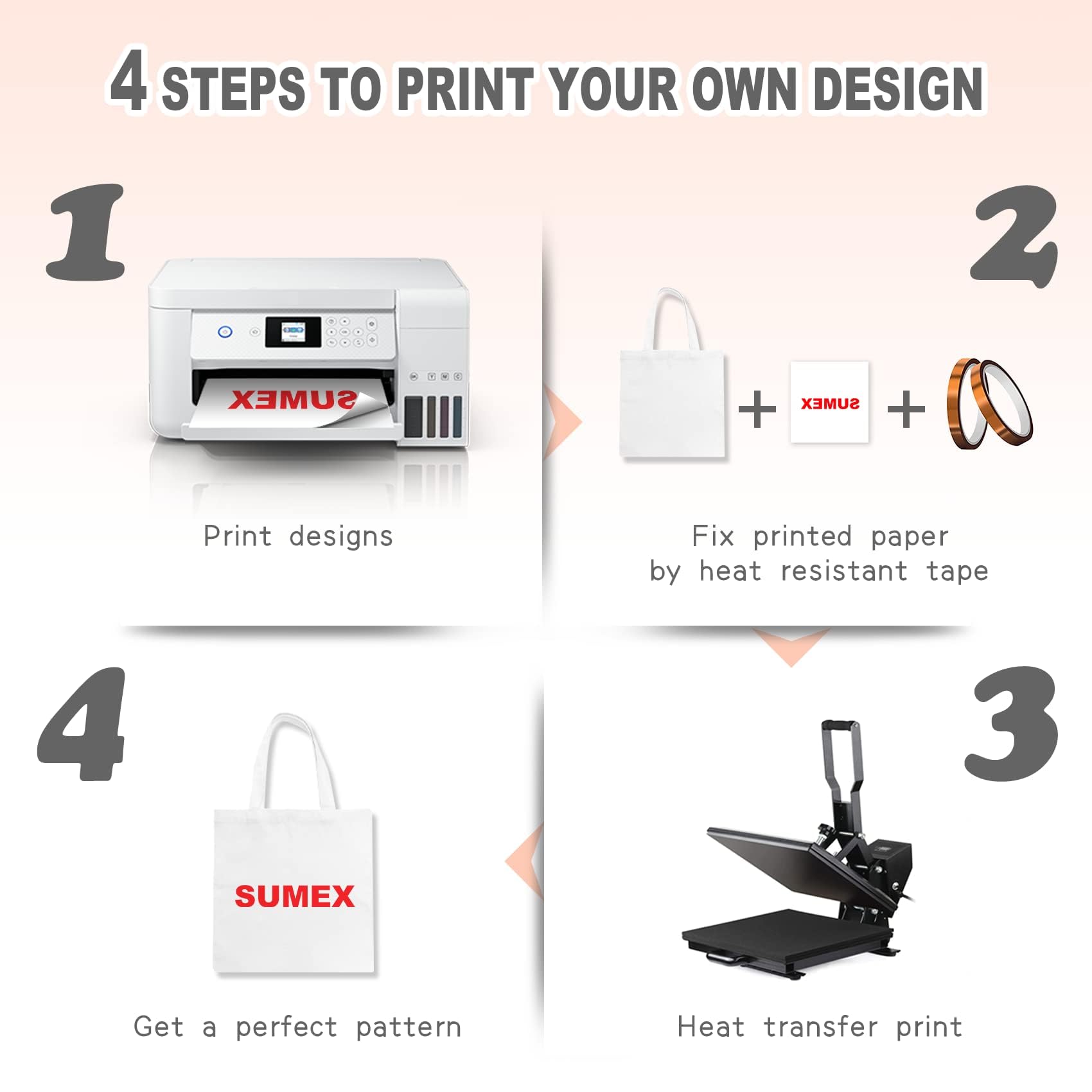 SUMEX Sublimation Blanks Canvas Tote Bags Bulk,16 Pack 14"×16" Polyester Reusable Shopping Canvas Bag for Heat Press Crafts…