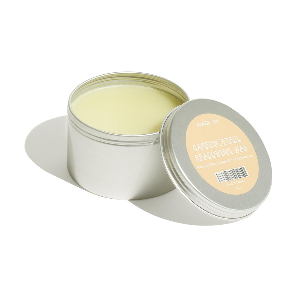 Made In Cookware - Carbon Steel Seasoning Wax (6 Oz) - Made in USA - Blend of Oils & Beeswax
