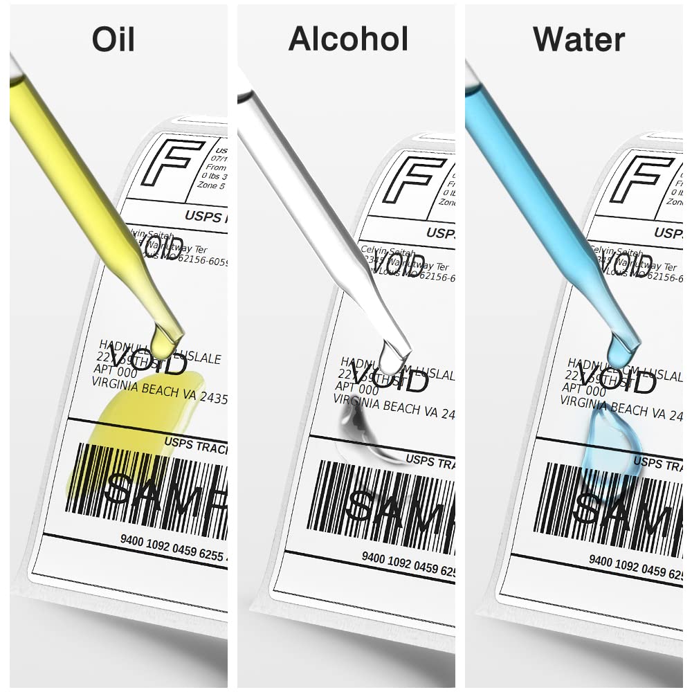 Muotich 4x6 Direct Thermal Labels, 500 Fanfold 4 x 6 Thermal Printer Labels, Permanent Adhesive, White Perforated Shipping Label Compatible with Zebra & Rollo Printers