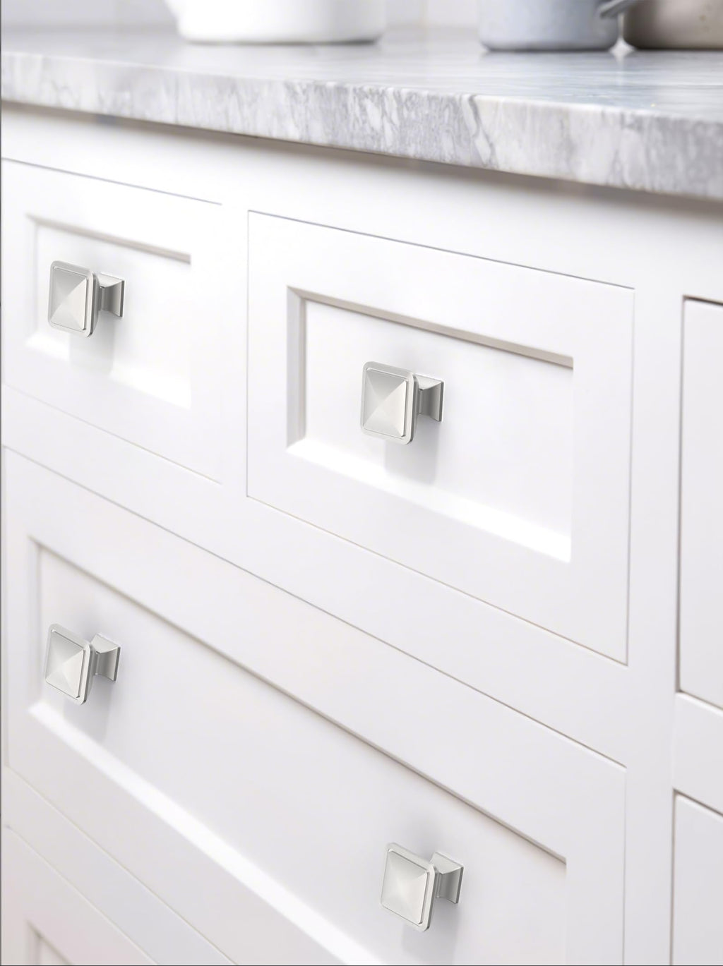 Talentedeco 10 Pack Brushed Satin Nickel Kitchen Cabinet Knobs Cabinet Pulls Drawer Knobs Cabinet Hardware Zinc Knobs for Drawers