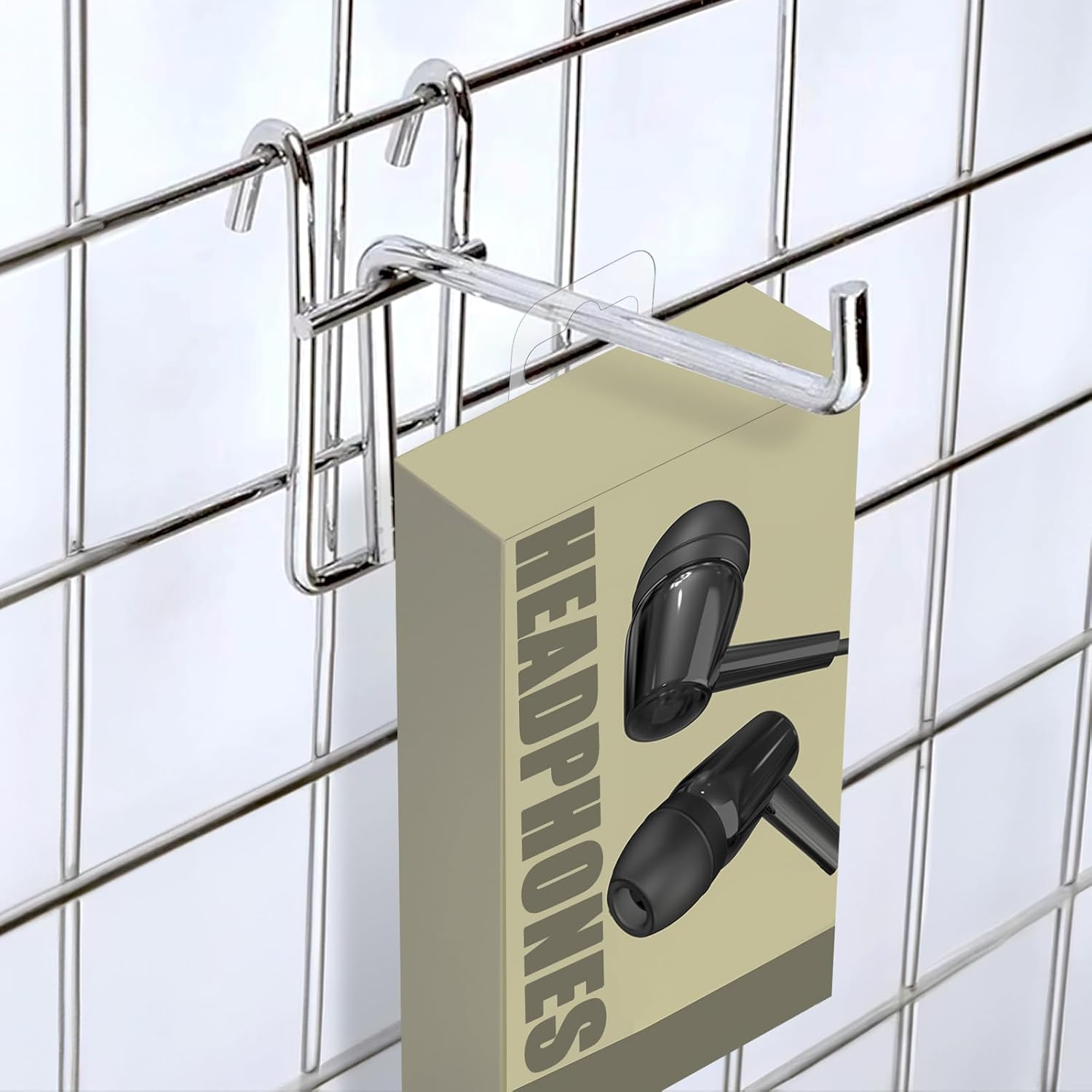 Hiceeden 800 Pcs Clear Slot Hole Hanging Tabs, 1-8/10" ×1-3/5" Plastic Self Adhesive Hanging Tags, Heavy Duty Sticky Hang Tabs Hanger for Retail Store Display