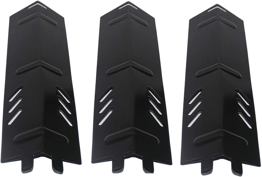 Criditpid Barbecue Heat Plate Shields Replacement Parts for Backyard Grill BY13-101-001-11, BY14-101-001-01, BY16-101-002-05, GBC1429W, Porcelain Steel Heat Tent Burner Cover for Uniflame GBC1329W.