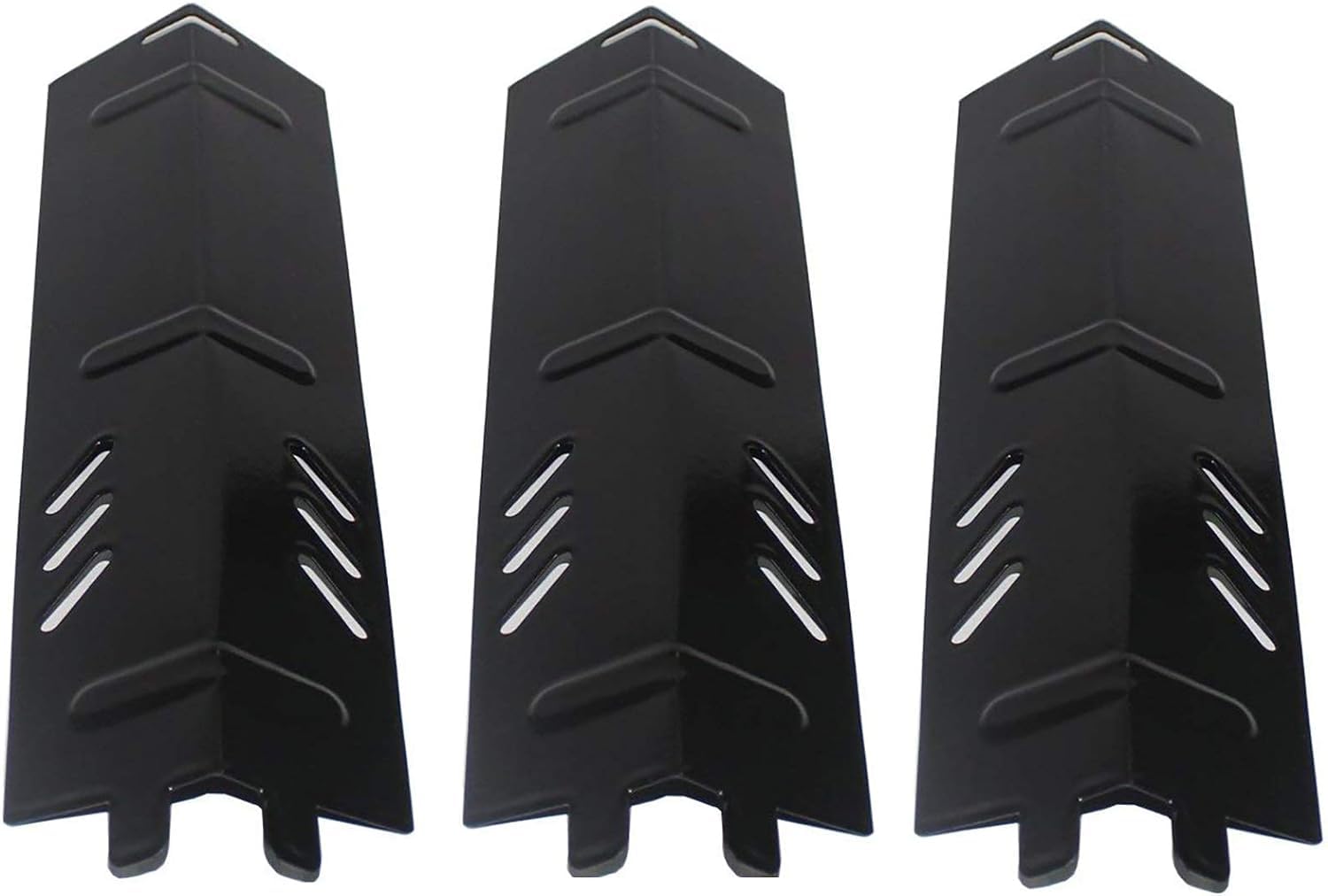 Criditpid Barbecue Heat Plate Shields Replacement Parts for Backyard Grill BY13-101-001-11, BY14-101-001-01, BY16-101-002-05, GBC1429W, Porcelain Steel Heat Tent Burner Cover for Uniflame GBC1329W.