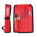 Oregon Universal Chainsaw Field Sharpening Kit - Includes 5/32-inch, 3/16-inch, and 7/32-inch Round Files, Flat File, Handle, Filing Guide, and Pouch