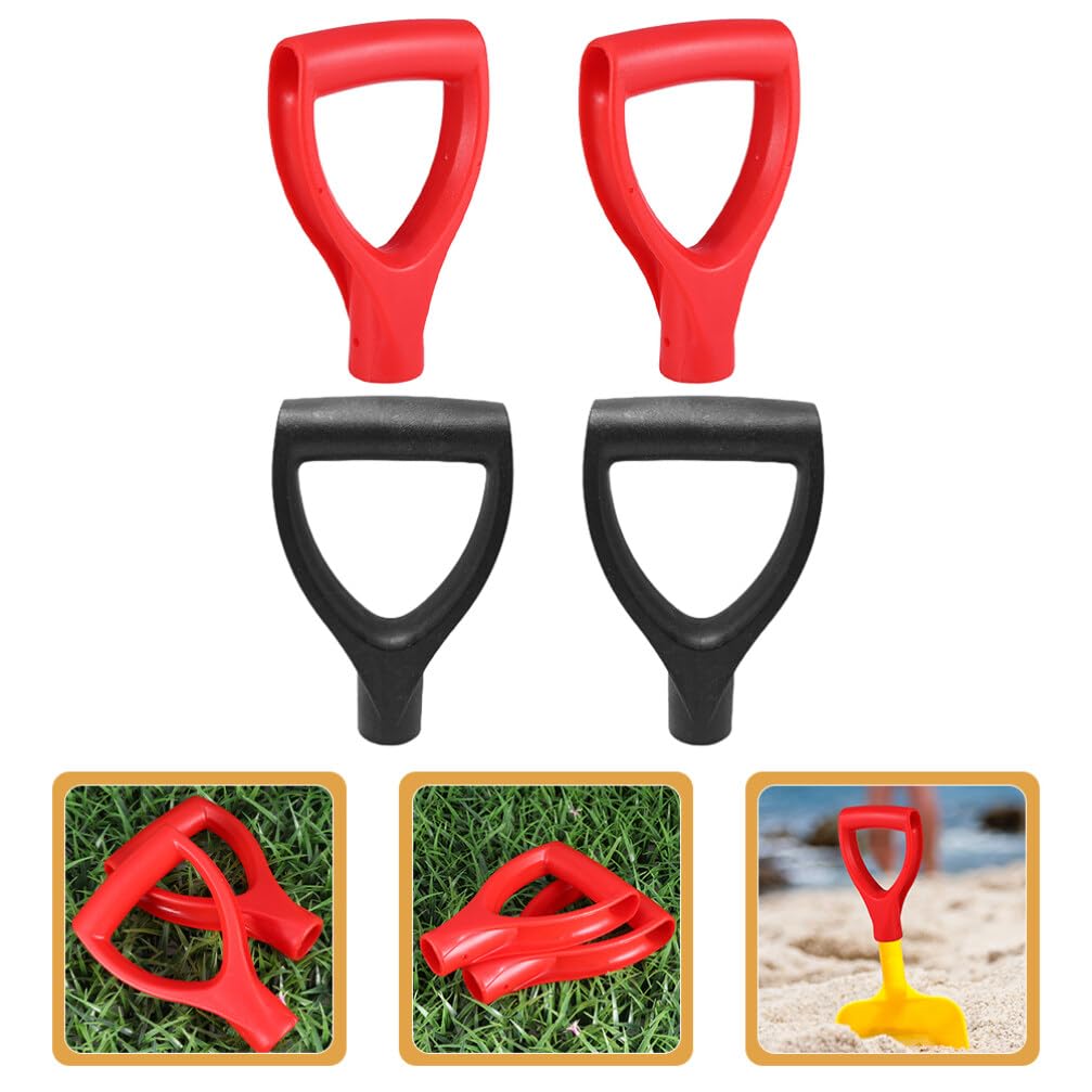 Yardwe 4PCS Plastic Spade Handle Shovel D Grip Handle,32mm/1.26" Inner Diameter PVC Shovel D Grip Handle,Replacement Handle for Digging Raking Tool