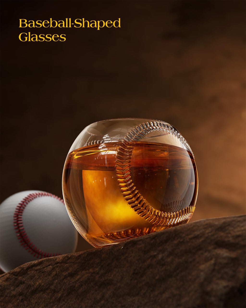 Baseball Gifts for Men, Kollea Whiskey Decanter Sets for Men, 20Oz Baseball Bat Decanter Set with 2 Glasses, Unique Christmas Birthday Gift for Men Him Brother Guys Boyfriend Coach, for Liquor Tequila