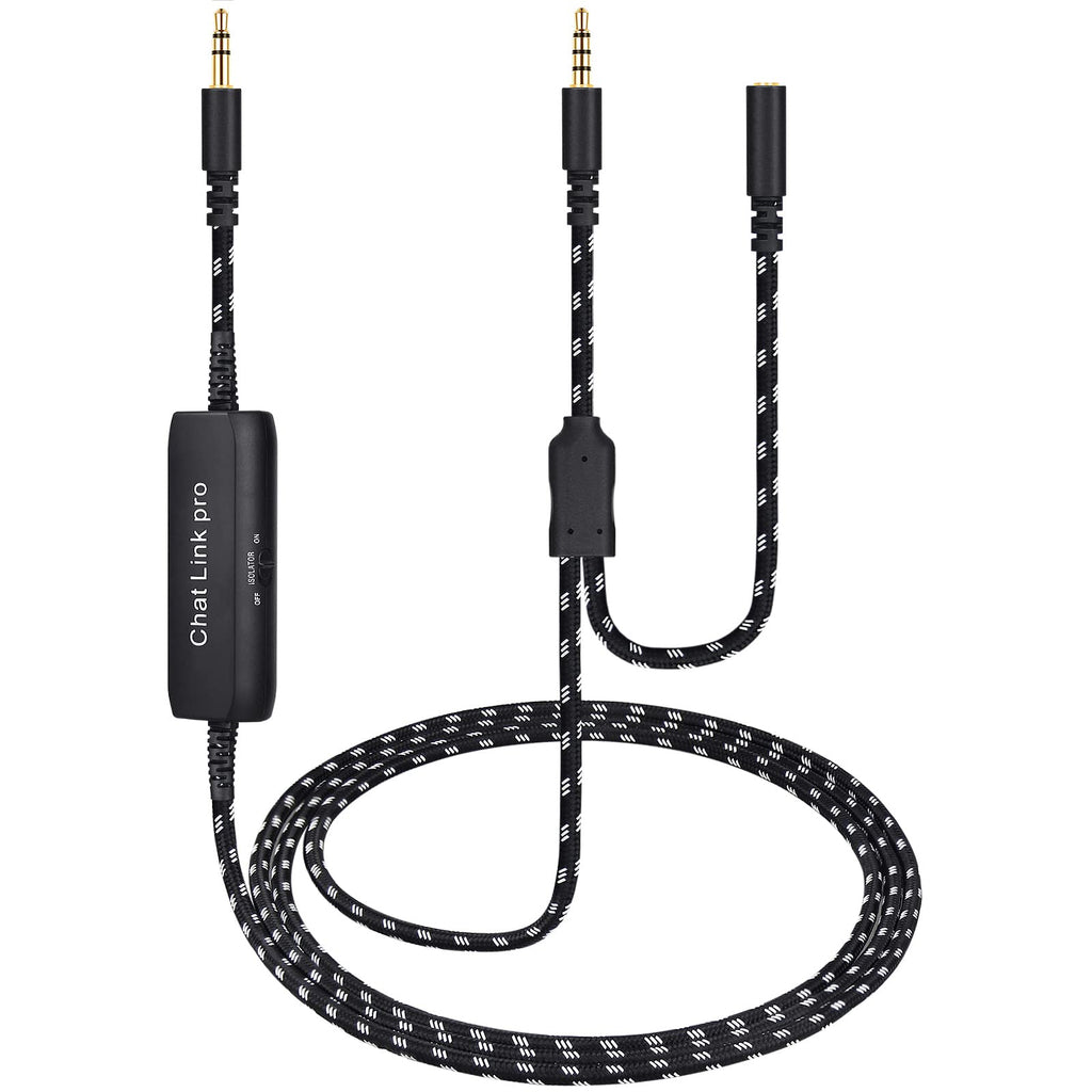 HD60 S+ Chat Link Pro Cable Replacement for Elgato HD60 X, HD60PRO Capture Card, Chat Adapter Compatible with Xbox One, Switch and PS5, with in-line Isolator