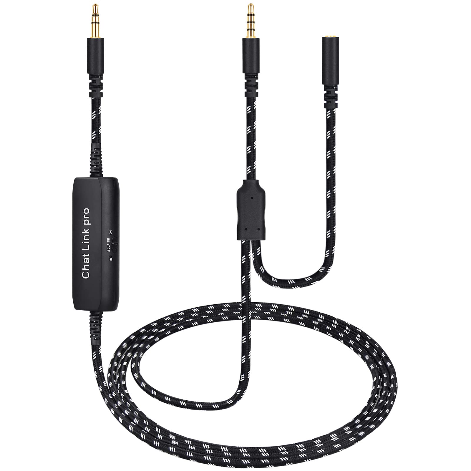 HD60 S+ Chat Link Pro Cable Replacement for Elgato HD60 X, HD60PRO Capture Card, Chat Adapter Compatible with Xbox One, Switch and PS5, with in-line Isolator