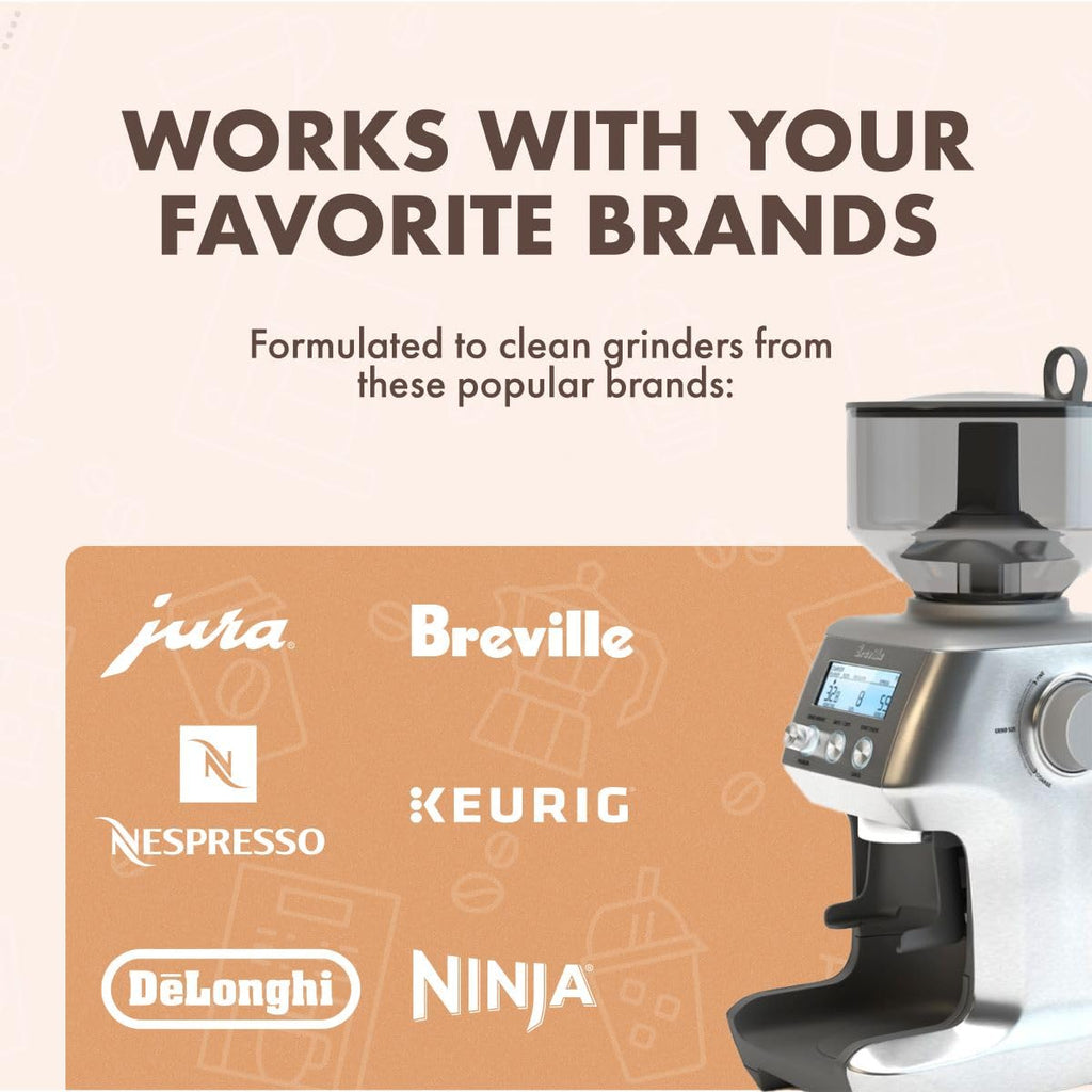 Urnex Grindz Professional Coffee Grinder Cleaning Tablets, 430 grams